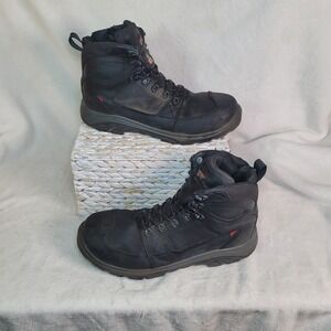 RED WING Tradesman 3532 Size 12 D Safety Toe Waterproof Men Work Boot Black